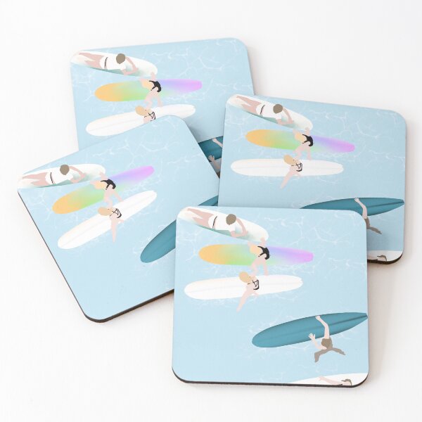 Item preview, modern illustration of women surfing.  designed and sold by ChloeArt1995.