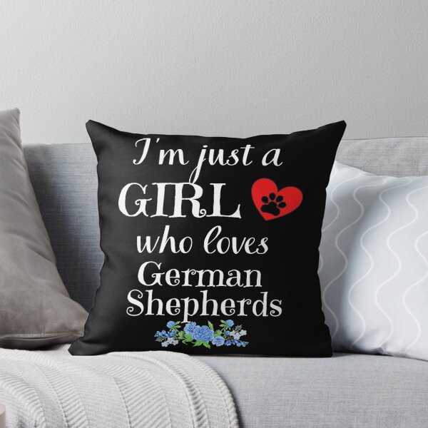 Item preview, Just a Girl who loves German Shepherds quote Funny Shepherd  saying designed and sold by OneTimeEngineer.