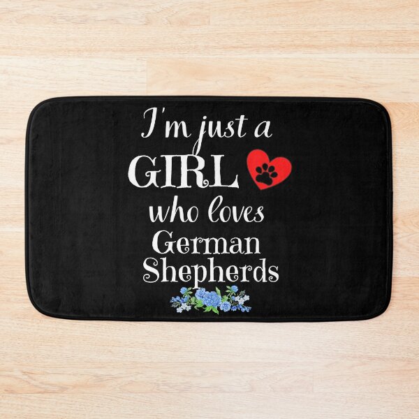 Item preview, Just a Girl who loves German Shepherds quote Funny Shepherd  saying designed and sold by OneTimeEngineer.