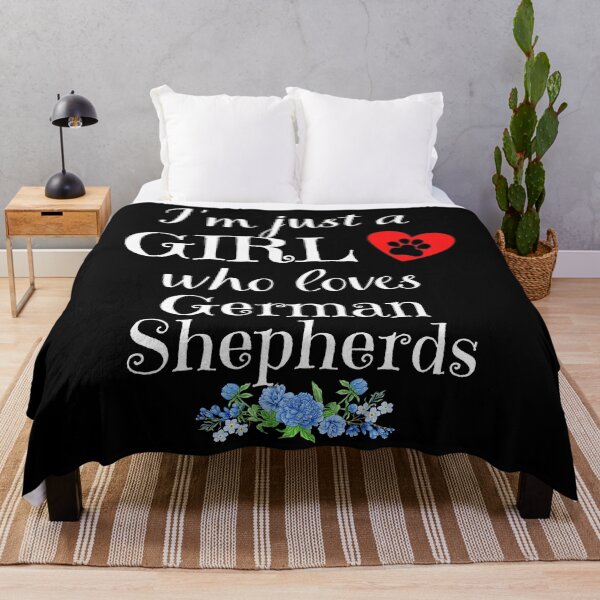 Item preview, Just a Girl who loves German Shepherds quote Funny Shepherd saying designed and sold by OneTimeEngineer.