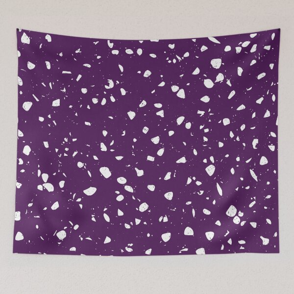 Item preview, Terrazzo Marble Pattern in Royal Purple With White Flecks  designed and sold by PurpleAdventure.