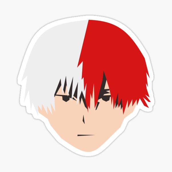 Pegatinas Todoroki Shoto Fan Art Redbubble