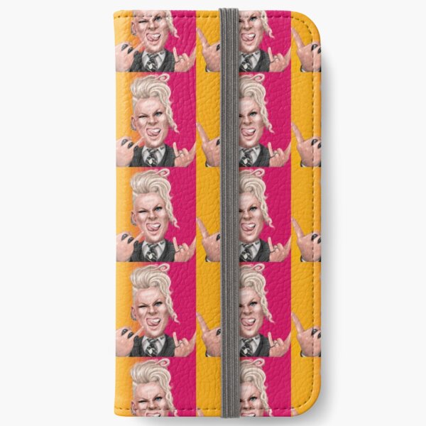 Pop star caricature iPhone Wallet