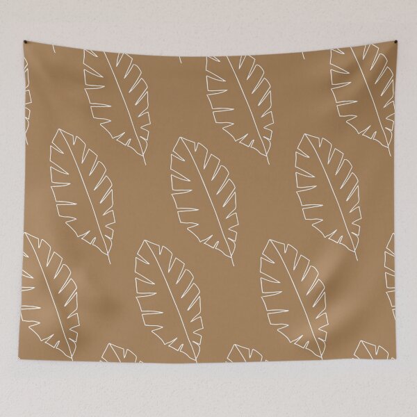 Item preview, Minimalist Floral Leaf Pattern Earth Toned designed and sold by SoloTravelerSt.