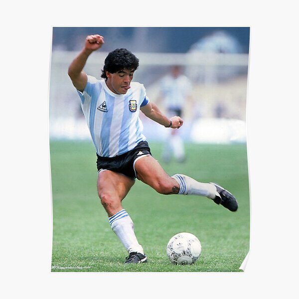 Diego Maradona Naples Poster