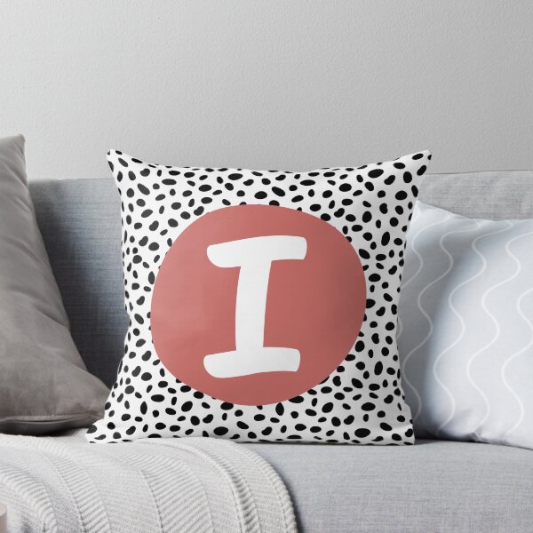 Item preview, Dalmatian Spot Pink I Monogram, Initial, Letter, Name designed and sold by CocoandDaisy.