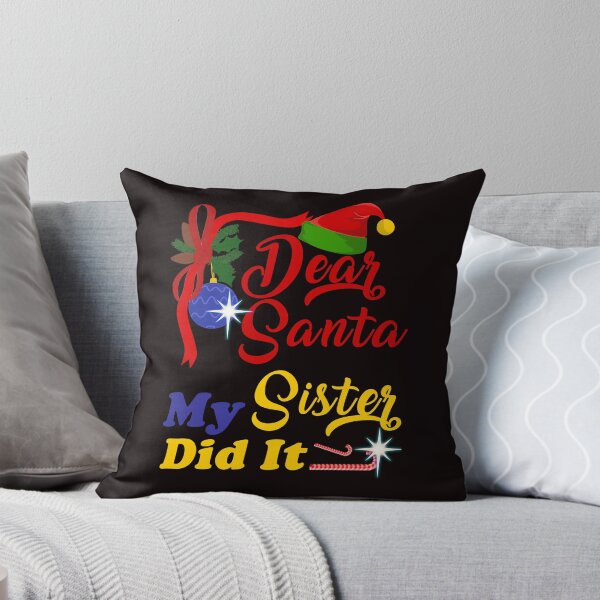 Item preview, Dear Santa My Sister Did It - Funny Christmas Santa Hat & Text Effects Gift designed and sold by leo121687.