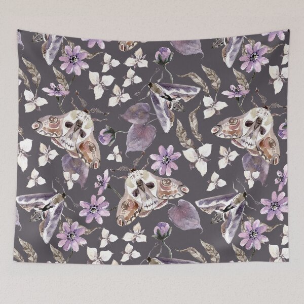 Item preview, Night Forest Moth Pattern designed and sold by TheApathetic.