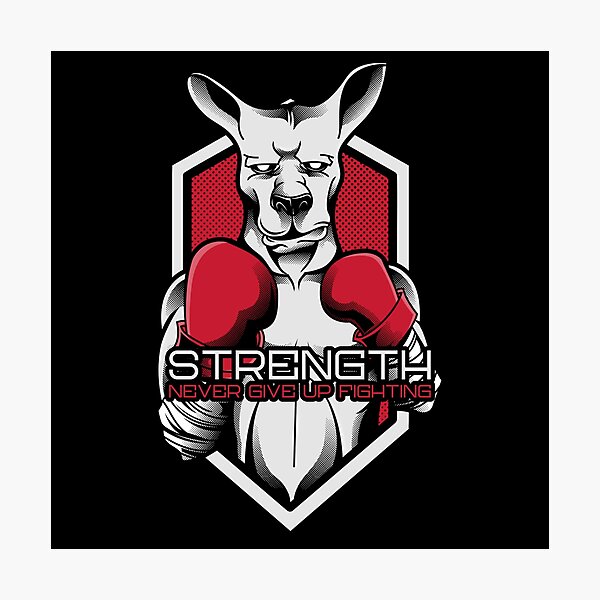 Item preview, Strength, Never Give Up Fighting designed and sold by Zwembad Vergelijker.
