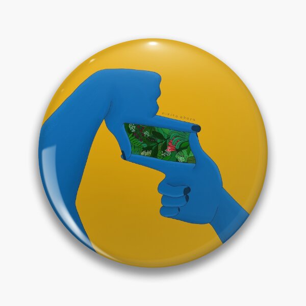 Item preview, Tropical Be Nice to Plants blue and yellow artwork: Nikita Abuya designed and sold by Nikita Abuya.