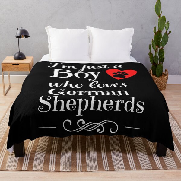 Item preview, Just a boy who loves German Shepherds quote Funny Shepherd saying designed and sold by OneTimeEngineer.
