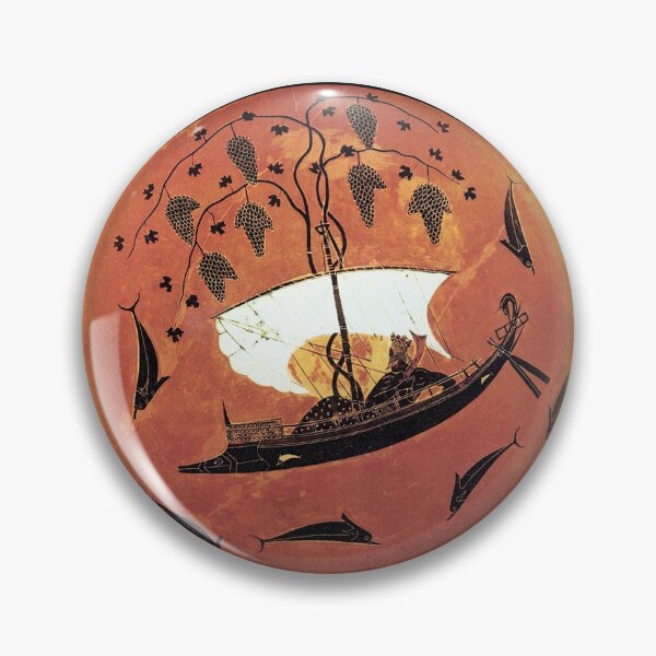 Item preview, Dionysos in a ship - Greek pottery designed and sold by epistemomania.
