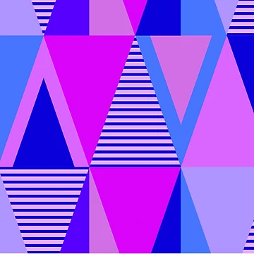 Artwork thumbnail, Abstract Multi Color Triangle Pattern by JaunzemsR