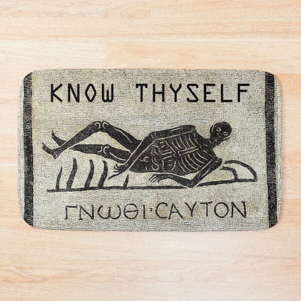 Item preview, ROMAN MOSAICS SKELETON,MEMENTO MORI, KNOW THYSELF designed and sold by BulganLumini.