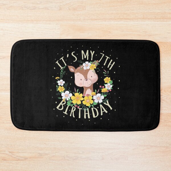 Item preview, It's My 7th Birthday Princess Girl 7 Years Old Deer Lover design designed and sold by Grabitees.