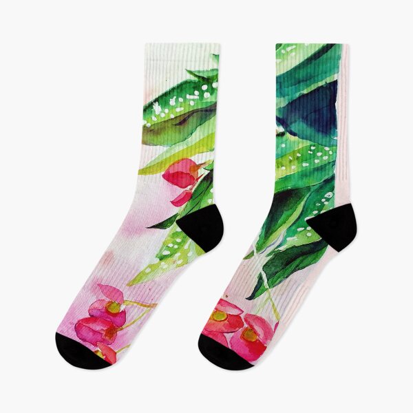 Item preview, Pink begonia with spotted leaves designed and sold by orangerinka.