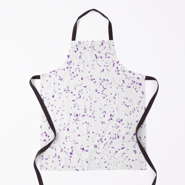 Item preview, White and Purple Small Terrazzo Marble Pattern designed and sold by PurpleAdventure.