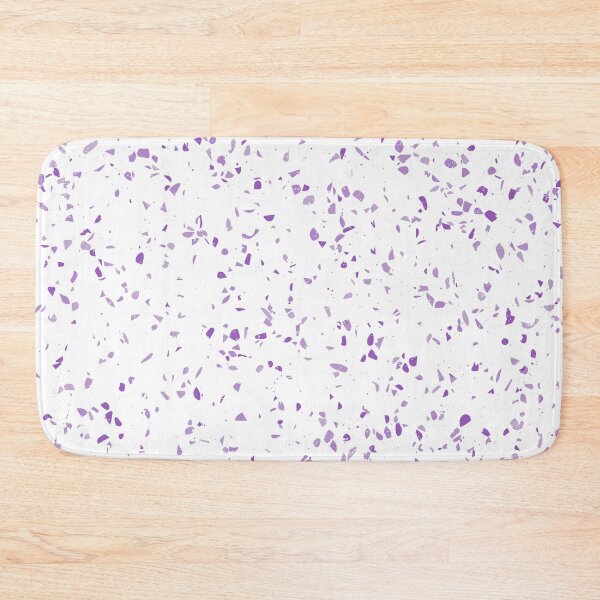 Item preview, White and Purple Small Terrazzo Marble Pattern  designed and sold by PurpleAdventure.