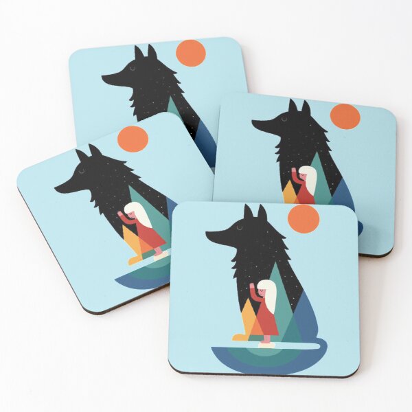 Item preview, The wolf, the moon and the girl designed and sold by Brujita11.