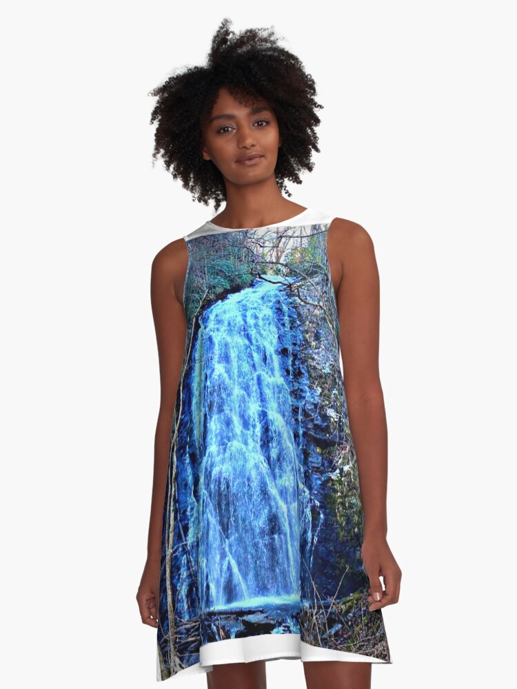 Murral Waterfall dress blue-