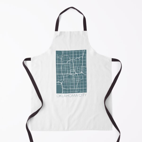 Item preview, Oklahoma City Street Map White and Blue designed and sold by HelloGentry.
