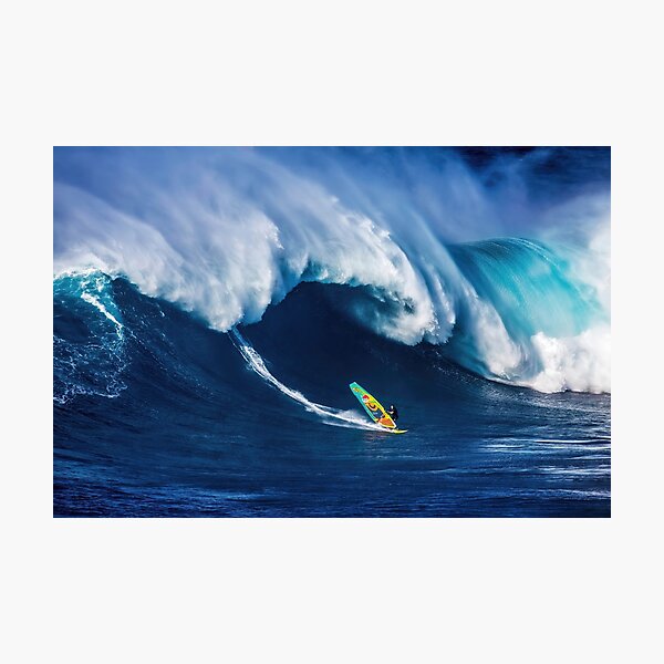 Jason Polakow - windsurfing @ jaws Photographic Print