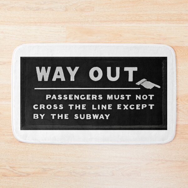 Item preview, Way Out Railway Station Sign designed and sold by Random Railways.