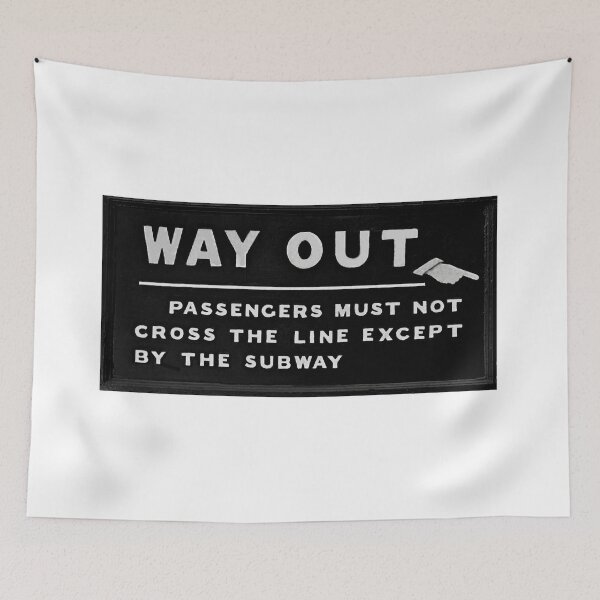 Item preview, Way Out Railway Station Sign designed and sold by Random Railways.