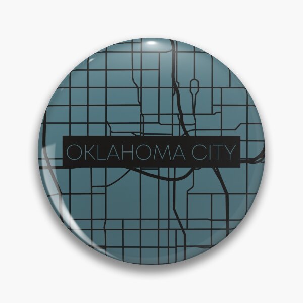 Item preview, Oklahoma City Street Map Black and Blue designed and sold by HelloGentry.