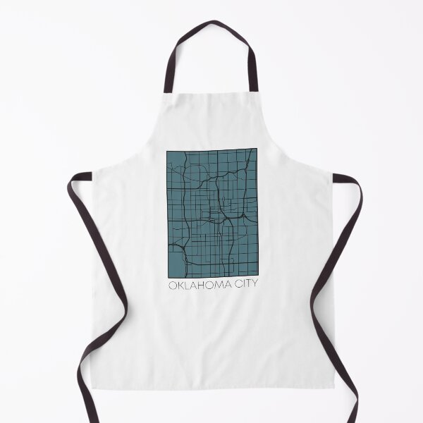 Item preview, Oklahoma City Street Map Black and Blue designed and sold by HelloGentry.