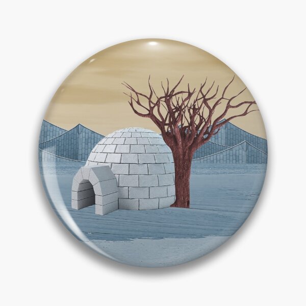 Item preview, Igloo And A Bare Tree (Detail From Triptych) designed and sold by Petra Rosa.