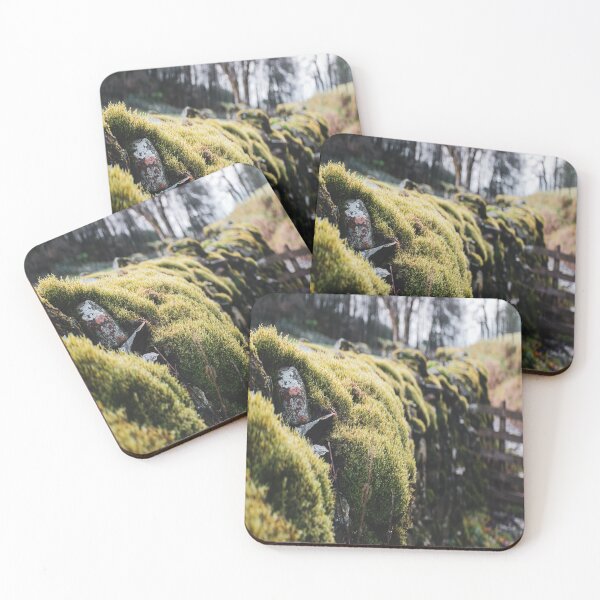 Item preview, Green moss on stone wall designed and sold by Natasha Greene.