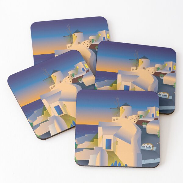Item preview, Santorini at Sunset designed and sold by Kittys-Art.