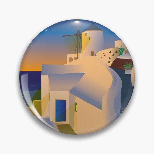 Item preview, Santorini at Sunset designed and sold by Kittys-Art.
