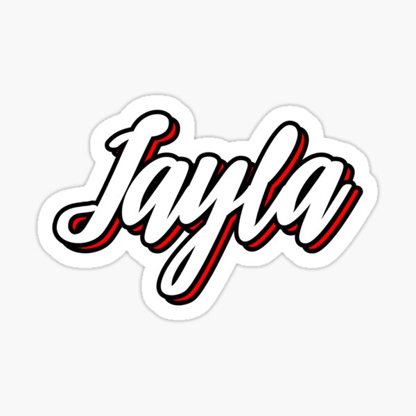 Jayla First Name Hand Lettering Design Sticker For Sale By Sulies   St,small,507x507 Pad,600x600,f8f8f8 