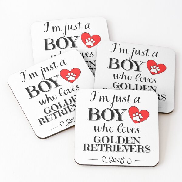Item preview, Just a BOY who loves GOLDEN RETRIEVERs quote Funny RETRIEVER saying designed and sold by OneTimeEngineer.
