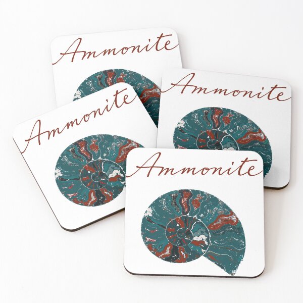 Item preview, Ammonite fossil blue designed and sold by fleurtje.