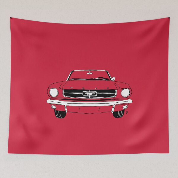 Item preview, Ford Mustang Raspberry Background designed and sold by Cardrawing-Art.
