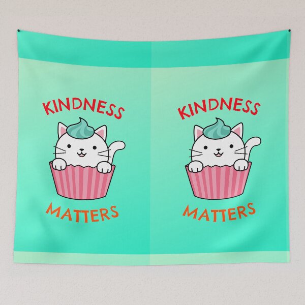 Item preview, Cat cupcake Kindess matters  designed and sold by TheRightHonMP.