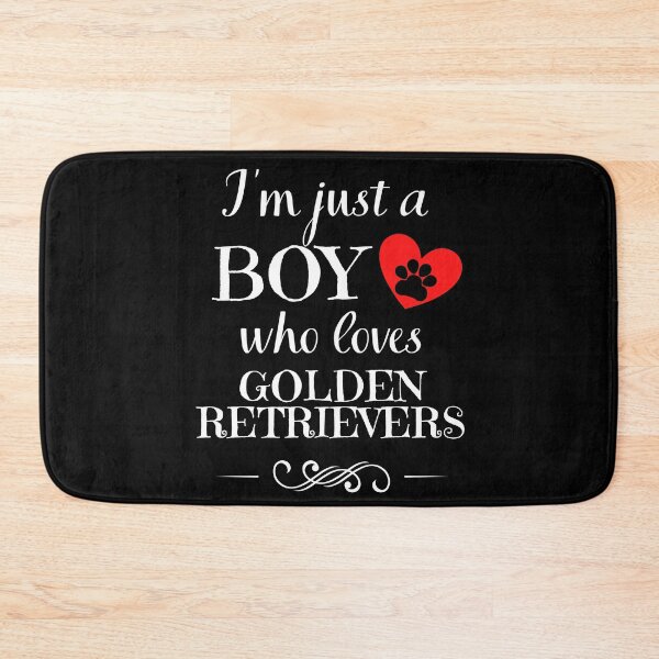 Item preview, Just a BOY who loves GOLDEN RETRIEVERS quote Funny RETRIEVER saying designed and sold by OneTimeEngineer.