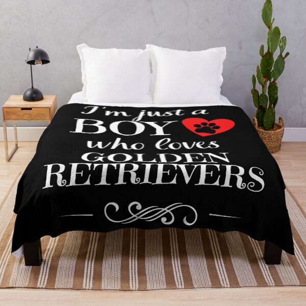 Item preview, Just a BOY who loves GOLDEN RETRIEVERS quote Funny RETRIEVER saying designed and sold by OneTimeEngineer.
