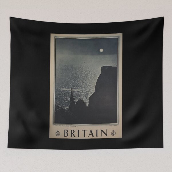 Item preview, retro classic Beachy Head Britain poster designed and sold by CorasPosters.