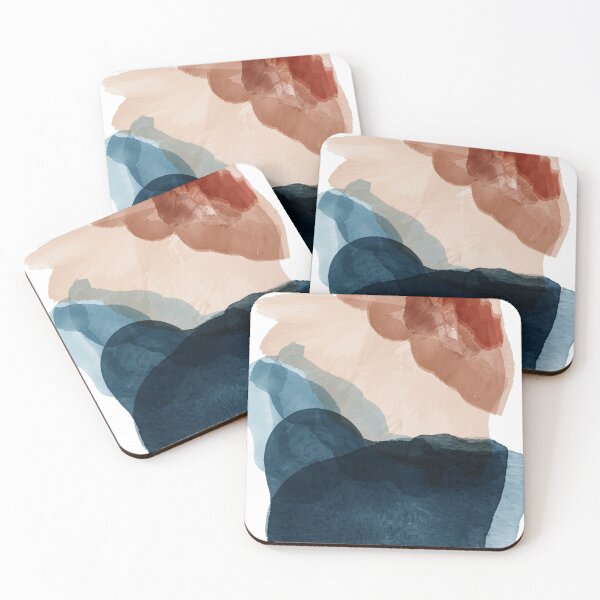 Item preview, watercolor painting abstract of water, sand, desert, designed and sold by AznavourByKarin.