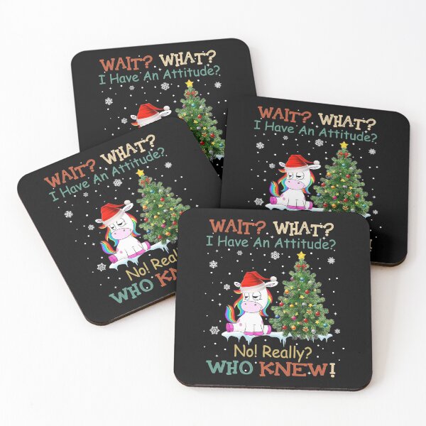 Item preview, Wait What I Have An Attitude No Really Who Knew Unicorn Christmas designed and sold by AlisonWalsh24.