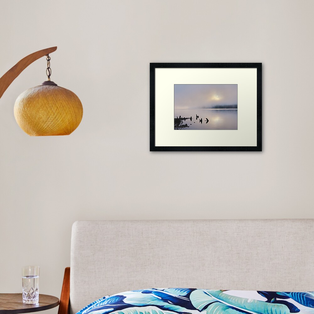 Misty Morning, Loch Rannoch 4 Framed Art Print
