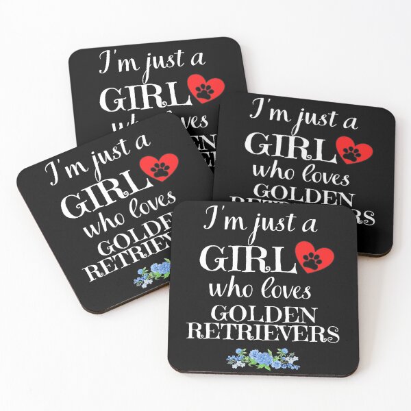 Item preview, Just a GIRL who loves GOLDEN RETRIEVERS quote Funny RETRIEVER saying designed and sold by OneTimeEngineer.