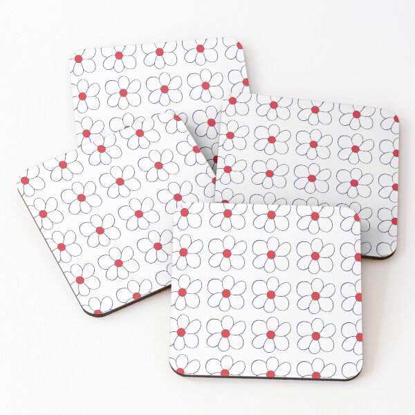 Item preview, Big Simple Six Petal Flower in Basic Blue and Red designed and sold by BelindaFuller.