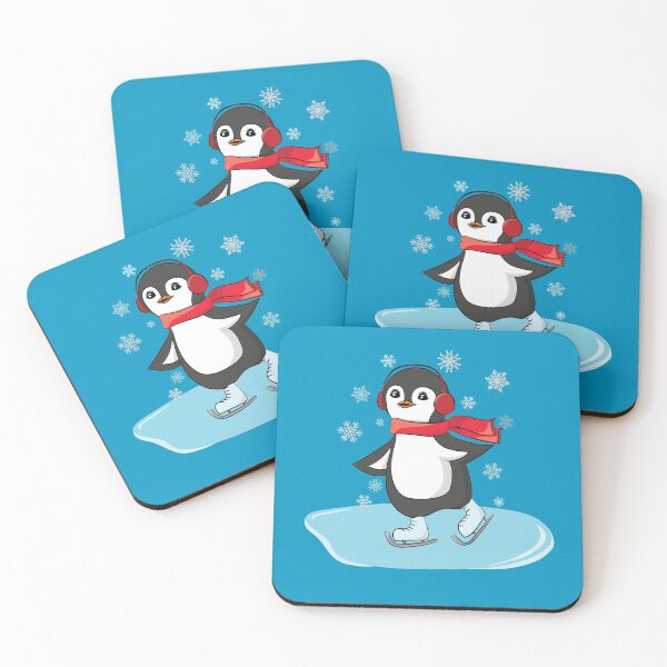 Item preview, Skating Penguin - Born to Ice Skate Art designed and sold by TheInkElephant.