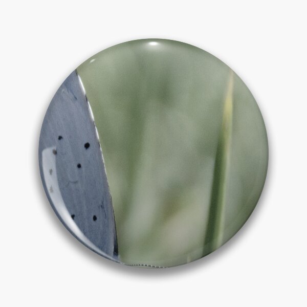 Item preview, Blue and white butterfly on green leaves designed and sold by Natasha Greene.