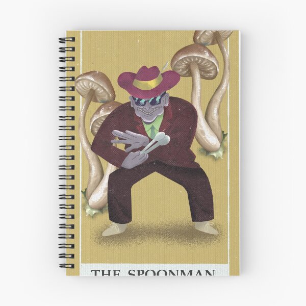 Item preview, The Midnight Gospel Tarot Card THE SPOON MAN designed and sold by RustomPujado.